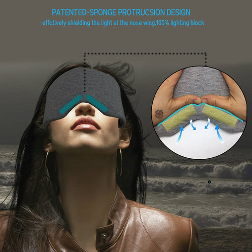 Cotton Silk Sleep Mask Blockout Eye Cover Eye Patch Women Men Soft