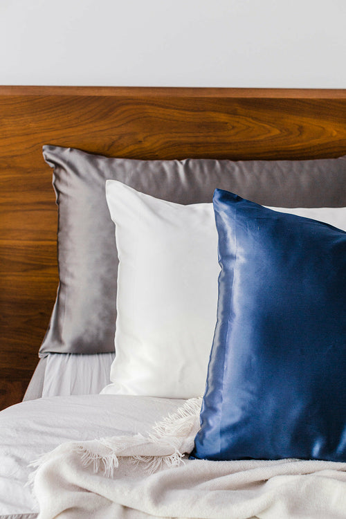 Sleep Happy 100% Mulberry Silk Pillow Case - Ivory